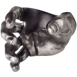 Guitar Grip Wandhalter GS1 Serie Pewter Left Gitarrenwandhalter