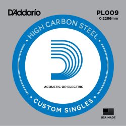 Daddario Einzelsaite 009 Plain Steel