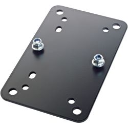 K&M 24354 Adapterplatte 2 schwarz