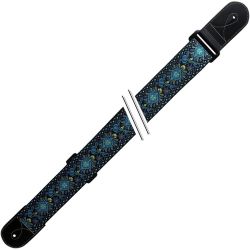 Fire&Stone Gitarrengurt Folklore-Edition Blue-Yellow