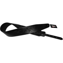 Rali Gitarrengurt Embossed 10 Leder Schwarz