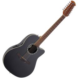Ovation AB2412-5 Black 12-String E-Akustikgitarre