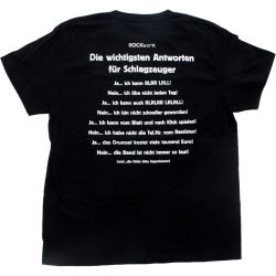 T-Shirt Antworten für Schlagzeuger Gr. M