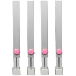2M SPZX 002 - Teleskop Beine verstellbar 4er Set 0,6 - 1,0 m (55 x 55 mm)