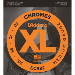 Daddario ECB82 Saitensatz Bass Chromes, Lange Mensur - Medium, .050-.105