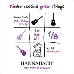 Hannabach 890 MT Kindersaiten 1/8 Mensur 44-48cm (G3 blank)