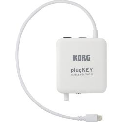 Korg plugKEY White Mobiles MIDI/Audio Interface