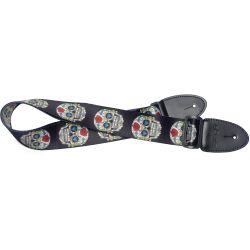 STAGG Gitarrengurt Mexican Skull 2