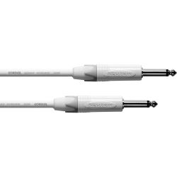 Cordial Klinke 6,3mm mono / Klinke 6,3mm mono Weiß 3,0m