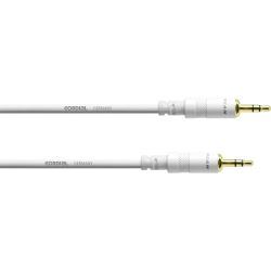 Cordial Klinke 3,5mm stereo / Klinke 3,5mm stereo Weiß 1,5m