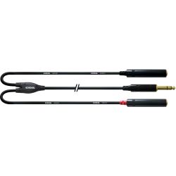 Cordial Klinke 6,3mm stereo / 2 x Klinkenbuchse 6,3mm mono 0,3m