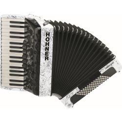Hohner Akkordeon Amica III 72 Design 2 weiß