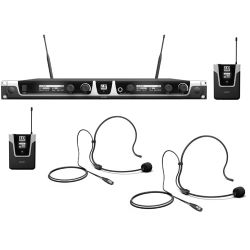 LD Systems U508 BPH 2 - Funkmikrofon System mit 2x Bodypack und 2x Headset