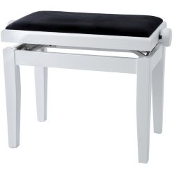 Gewa Pianobank Deluxe Weiss matt mit schwarzem Bezug B-Ware
