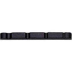 Partsland Kunststoffsattel + Graphitzusatz 4er E-Bass schwarz vorgekerbt