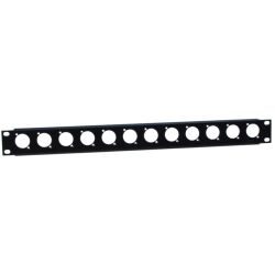 Adam Hall 872215 U Rackblende f.12xXLR m. Zugentlastung 1 HE