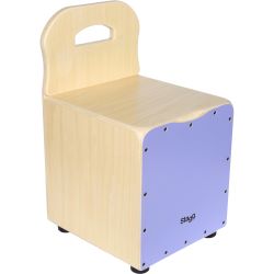 STAGG CAJ-KID PP Kinder Cajon lila mit Lehne