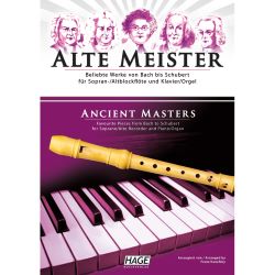 Hage - Alte Meister für Sopran-/Altblockflöte und Klavier/Orgel