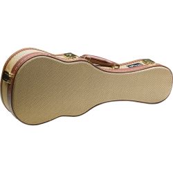 STAGG Deluxe Gold Tweed Koffer f. Sopran-Ukulele