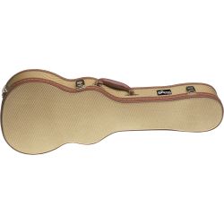 STAGG Deluxe Gold Tweed Koffer f. Tenor-Ukulele