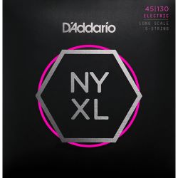 Daddario NYXL45130 Nickel Wound, Regular Light, 5-String 45-130