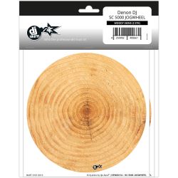 dj-skins - Denon DJ SC 5000 JOGWHEEL WOODY Skins
