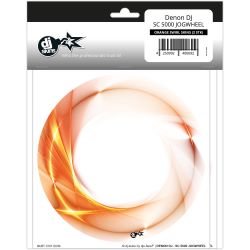 dj-skins - Denon DJ SC 5000 JOGWHEEL ORANGE SWIRL Skins
