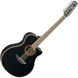 Yamaha APX 700II-12 Schwarz 12-Saitige Westerngitarre