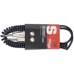 STAGG Klinkenkabel/Spiralkabel 6m SGCC6DL Deluxe