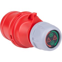 PCE CEE-Diagnosestecker mit LED-Anzeige, 16A, 400 V