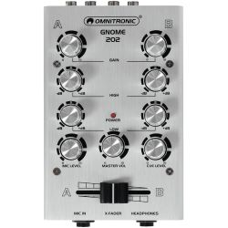 OMNITRONIC GNOME-202 Mini-Mixer silber