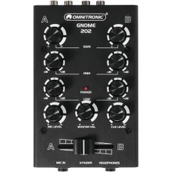 OMNITRONIC GNOME-202 Mini-Mixer schwarz