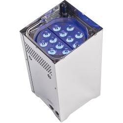 EXPOLITE Akku LED-MKII 36 CM, 12x3in1W LED,Wi-DMX, silber