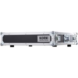 KORN Case 19 Zoll 2HE / 45cm tief phenol braun Casebau