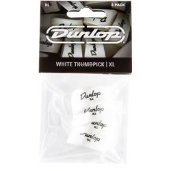Dunlop Thumbpick extra large weiß rechts 4er Pack