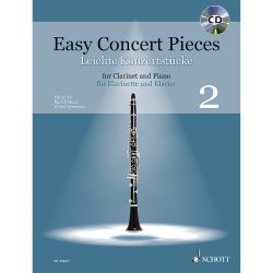 Schott - Leichte Konzertstücke Band 2 (+CD) -  für Klarinette und Klavier