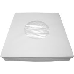 Single Cover Papier gefüttert weiß (100er Pack)