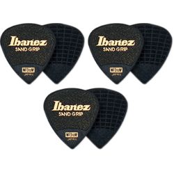 Ibanez PPA16HSG-BK Flat Pick Sand Grip 1,0 mm 6 Stück Plektren