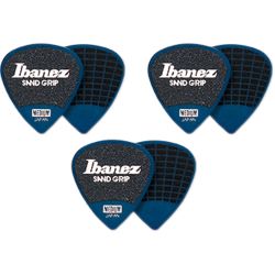 Ibanez PPA16HSG-DB Flat Pick Sand Grip 1,0 mm 6 Stück Plektren