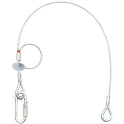 Major Saveking Sicherungsseil 4mm 0.6m 40kg Silber