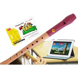 Voggenreiter Flute Master Sopran-Blockflöte Holz/Kunst./barock inkl. Lern-App