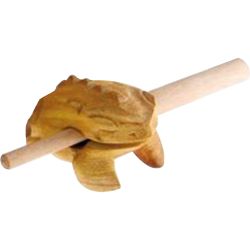 Klangfrosch 6cm natur inkl. Schlägel