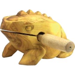 Klangfrosch 17cm natur inkl. Schlägel