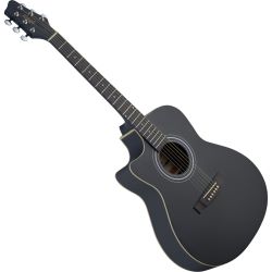 STAGG SA35ACE-BK LH Black Lefthand Auditorium Westerngitarre