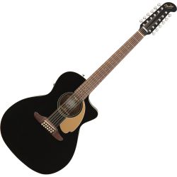 Fender Villager Black V3 12-Saitige Westerngitarre inkl. Gigbag