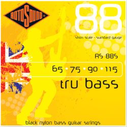 RotoSound RS88S Black Nylon Saiten E-Bass - Shortscale