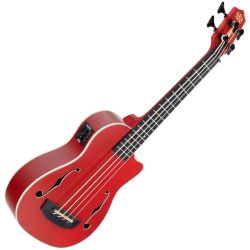 Kala U-Bass Journeyman matte red  inkl. Gigbag
