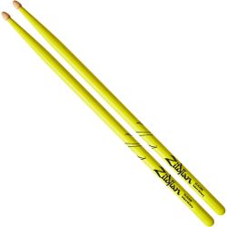 Zildjian Hickory Wood Tip 5A Acorn neon gelb Drum Sticks