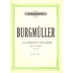 Edition Peters - 25 leichte Etüden op.100 - für Klavier - J.F.F. Burgmüller