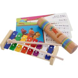 Drache Kokosnuss - Glockenspiel und Regenmacher